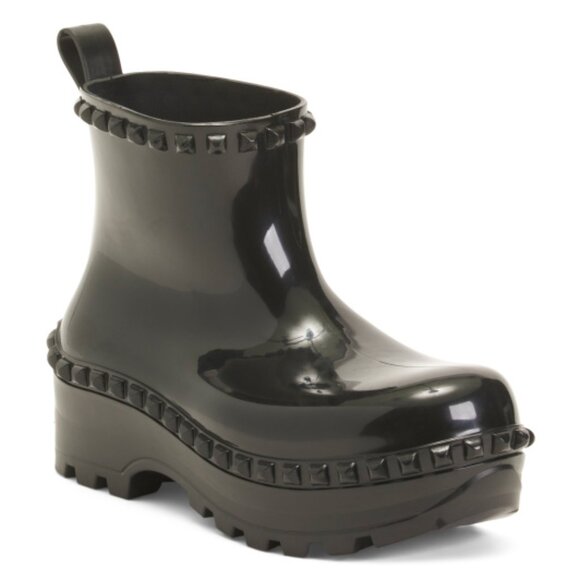 NEW CARMEN SOL Made In Italy Graziano Jelly Studded Boots FOR women 1125 10m5 - Picture 2 of 5